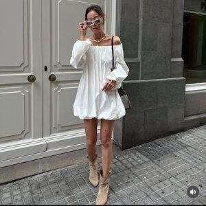 ZARA ZW COLLECTION FLOUNCED DRESS